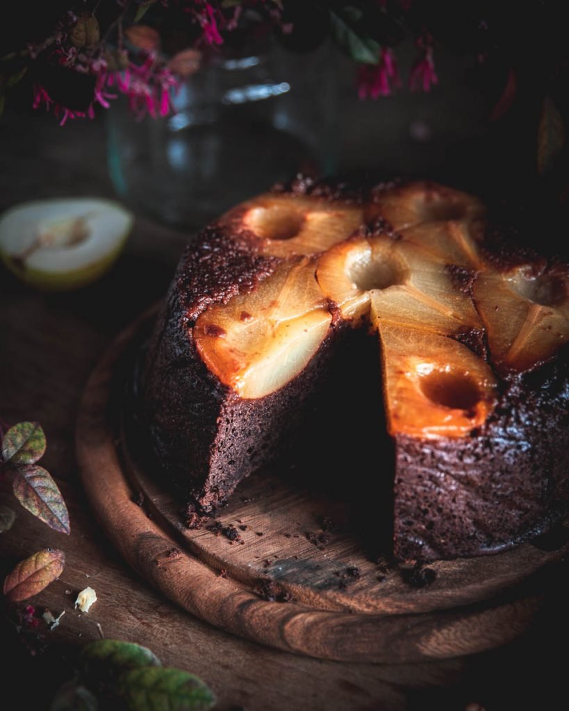 Torta Rovesciata Alle Pere E Cioccolato Con Cannella L Ultima Fetta