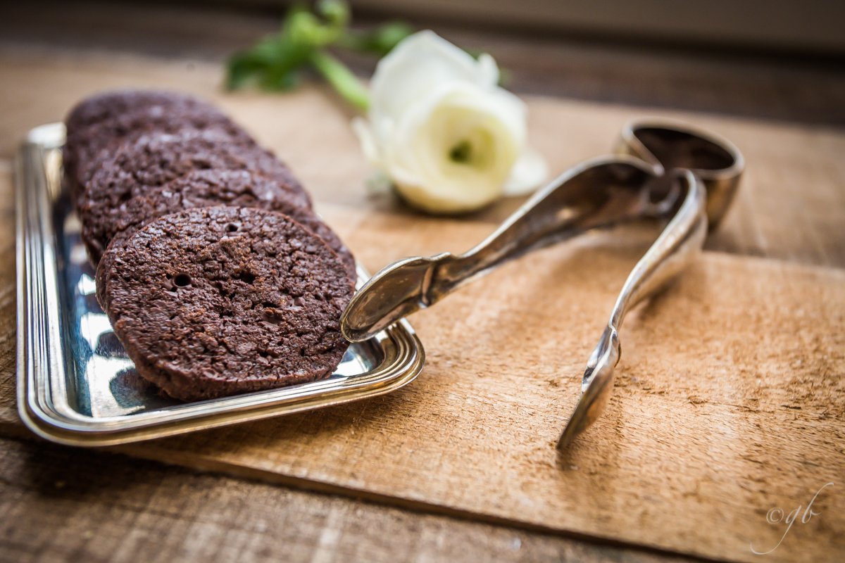 Dark chocolate and sea salt tender cookies