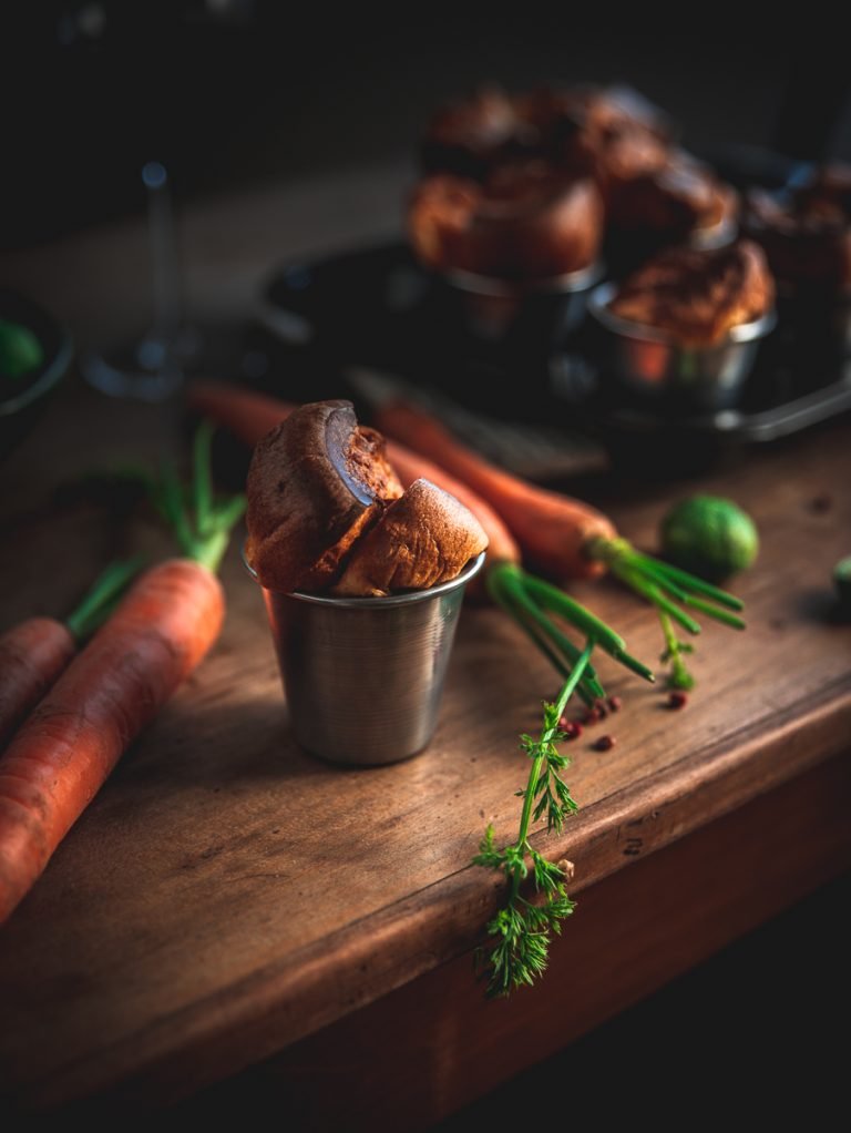 Codone di manzo con Yorkshire Pudding e carote arroste L ...