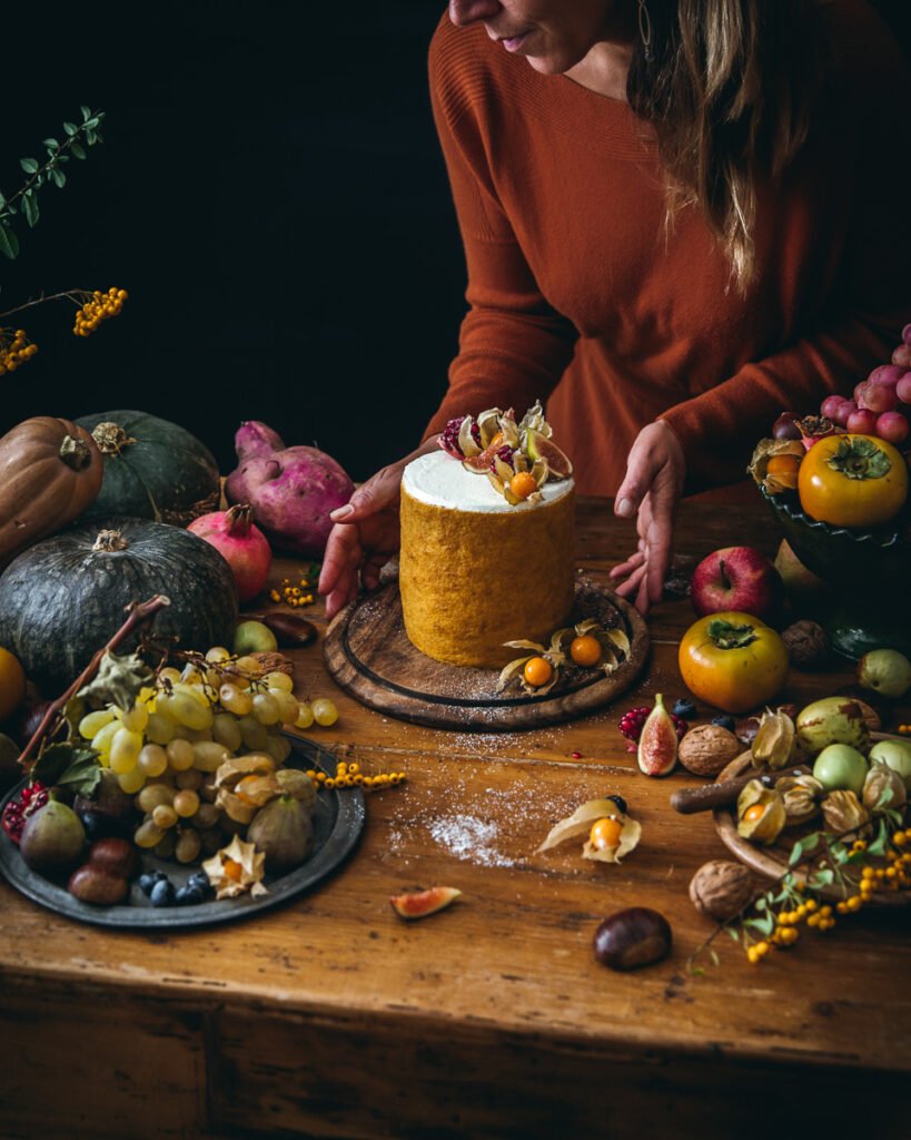 Vertical roll cake alla zucca speziata