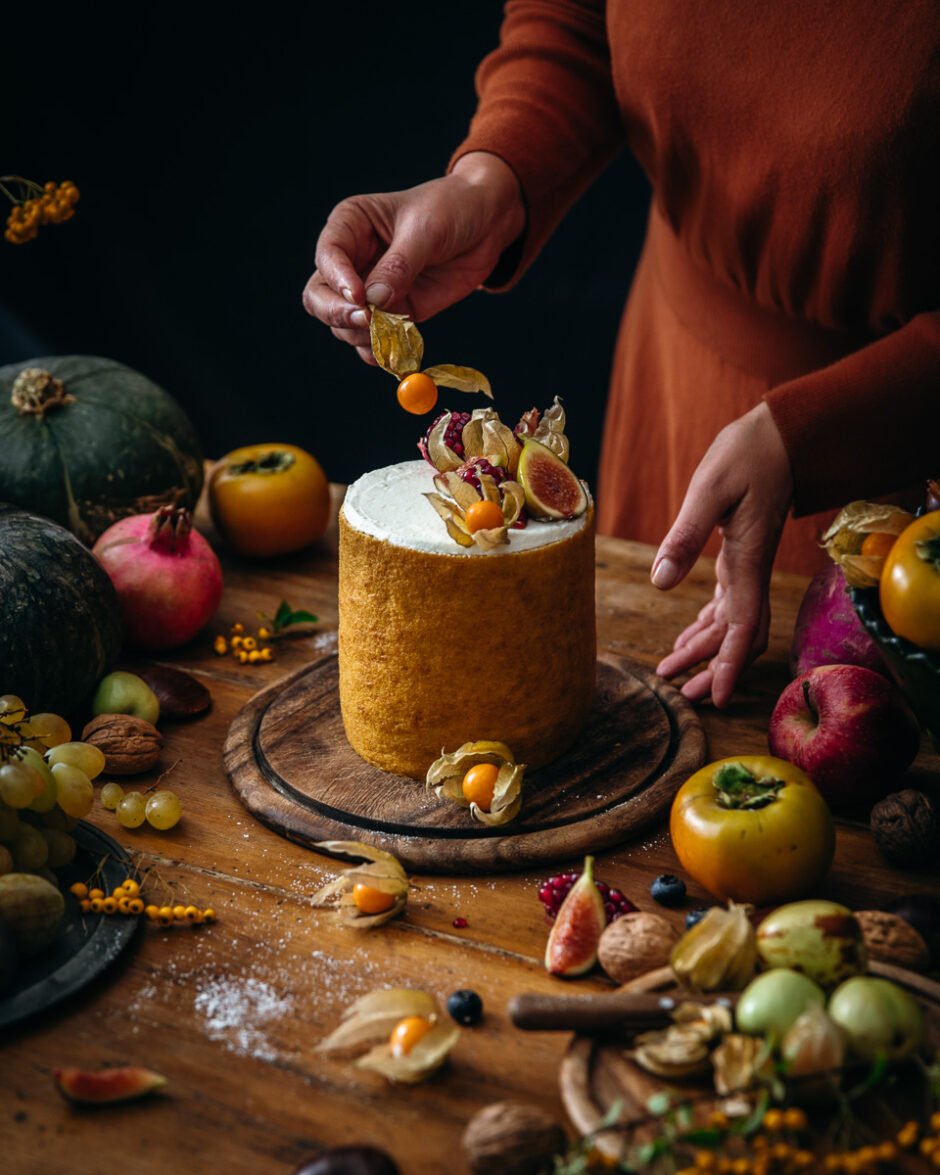 Vertical roll cake alla zucca speziata