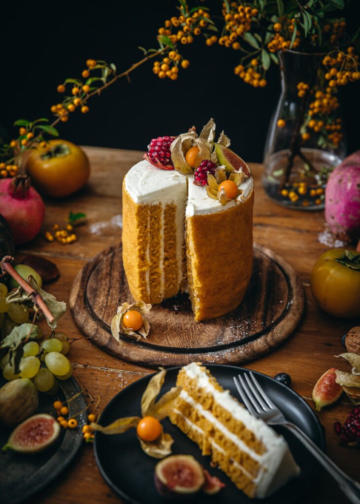 Vertical roll cake alla zucca speziata