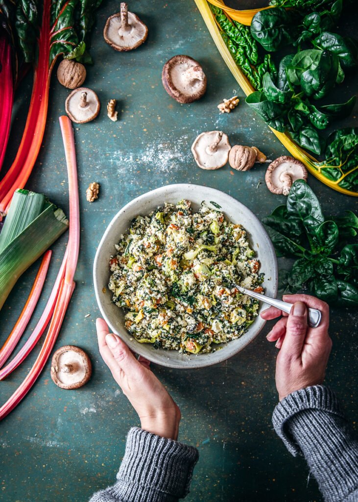 Strudel salato di verdure e ricotta