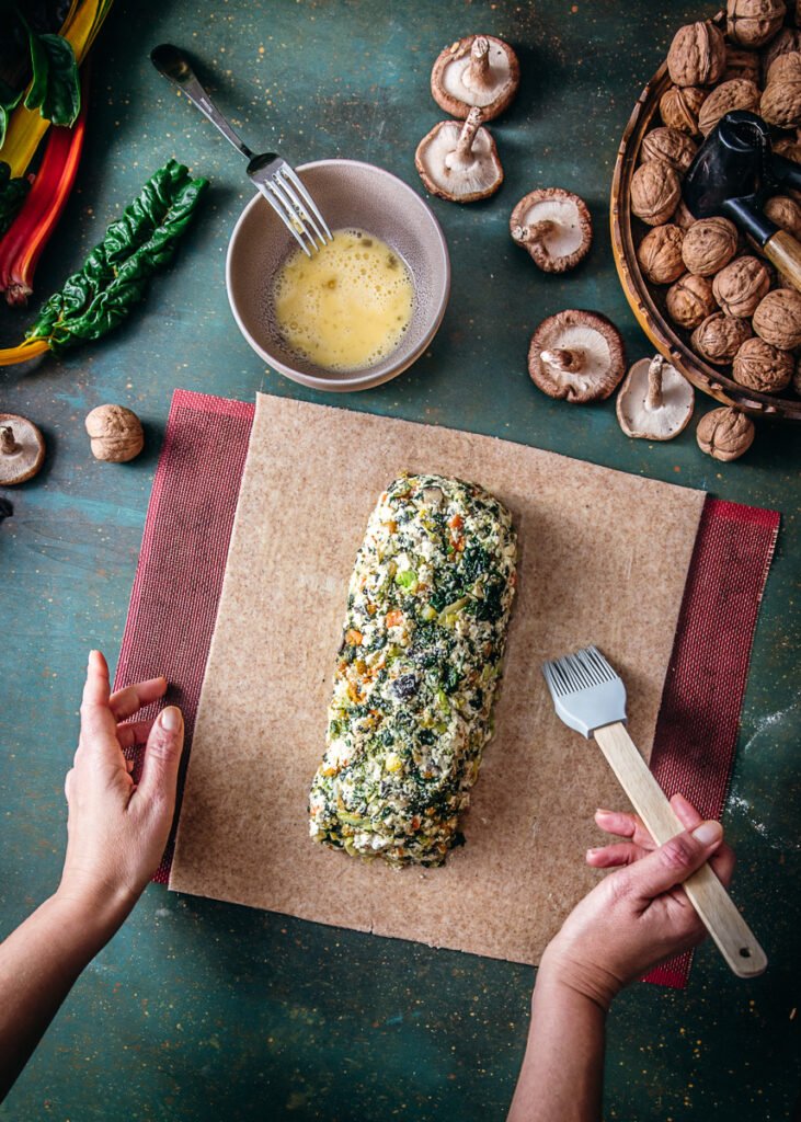 Strudel salato di verdure e ricotta