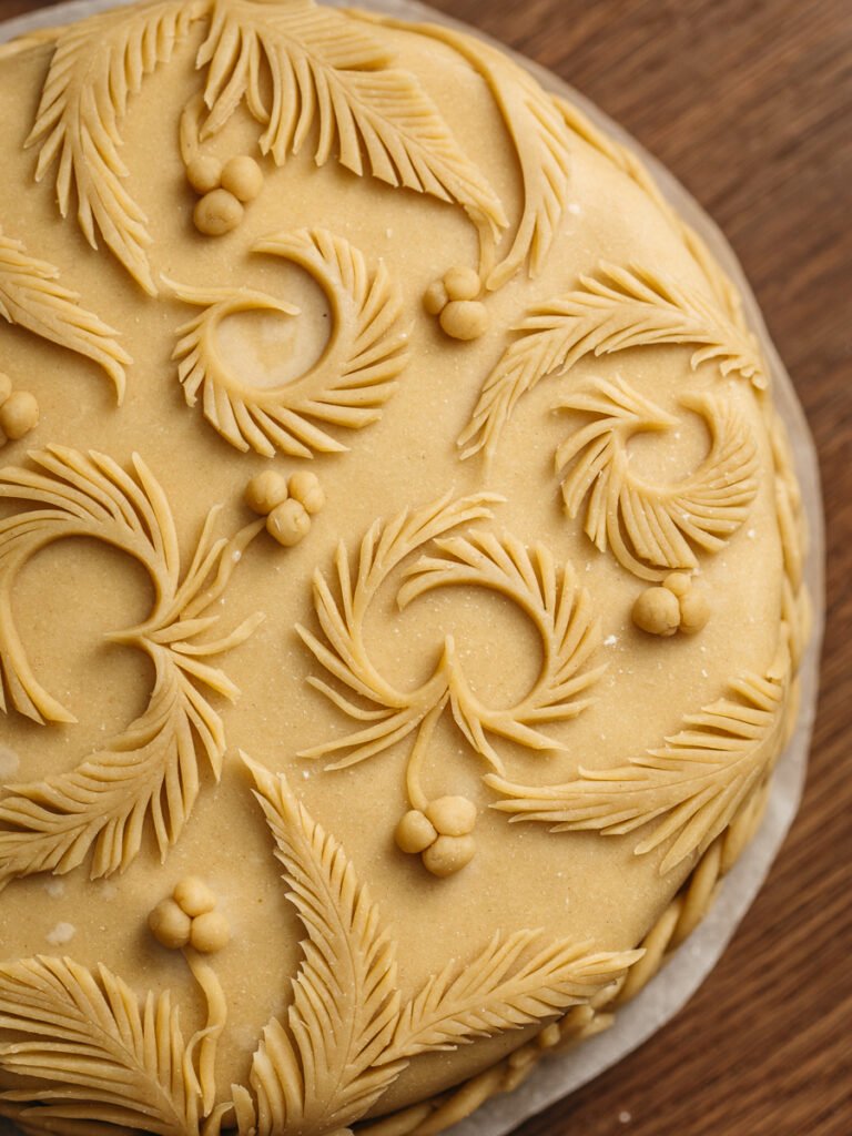 Foglie decorative con pasta frolla per Pie salata farcita - Ricetta dello Chef Calum